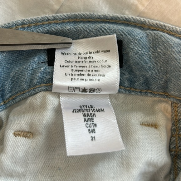 Veronica Beard jeans, Taylor Relaxed Wide Leg High Waist style, size 31 - Picture 8 of 15